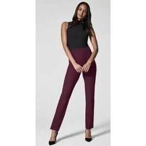 Spanx The Perfect Pant Ponte Slim Straight Leg in Chianti size‎ XL Tall